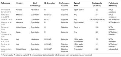 Intangible Assets and Performance in Nonprofit Organizations:A Systematic Literature Review